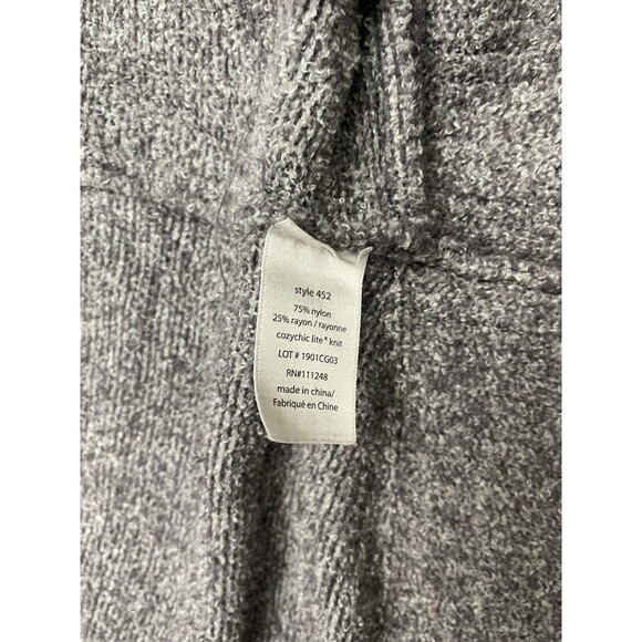 Barefoot Dreams Cardigan Sweater Women XS/S Gray Cozychic Lite Knit Circle Cardi - Picture 4 of 6